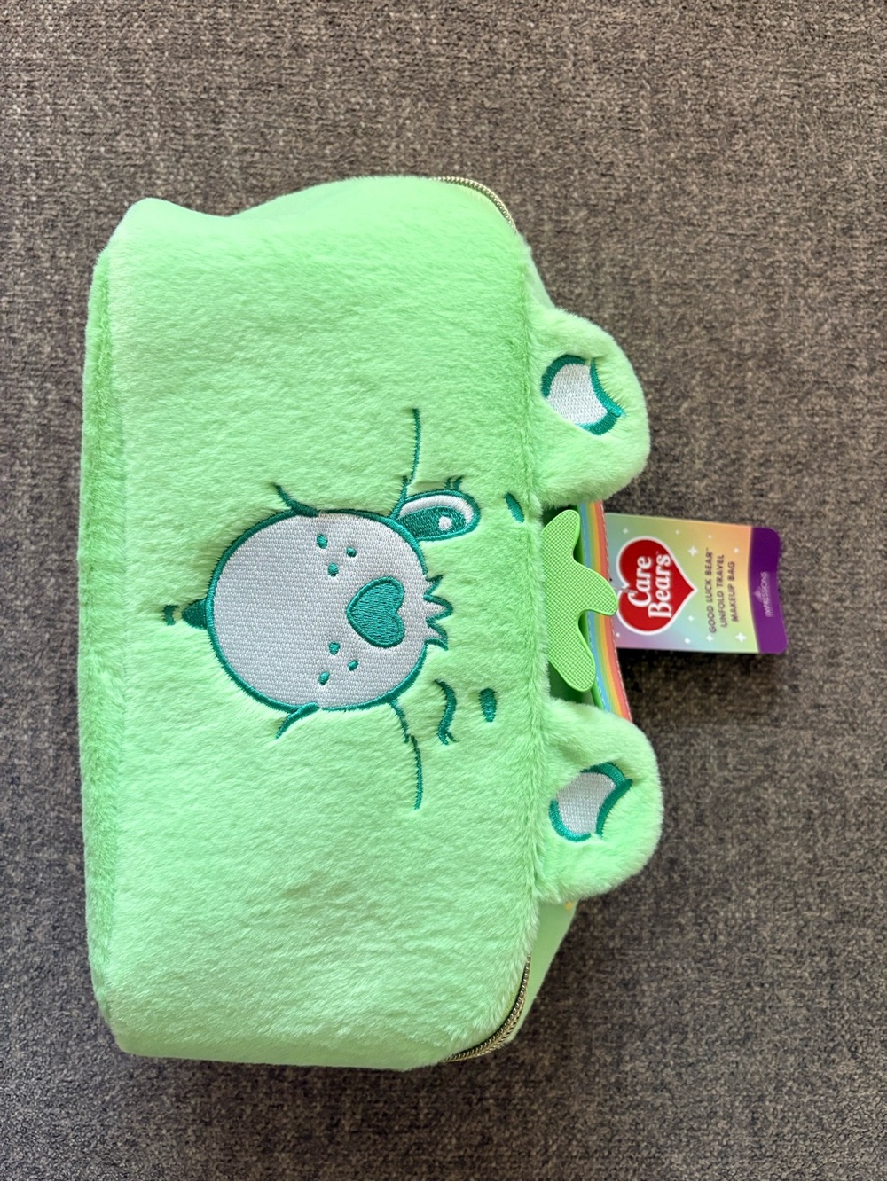 Care Bears Good Luck Bear Unfold Travel Makeup Bag